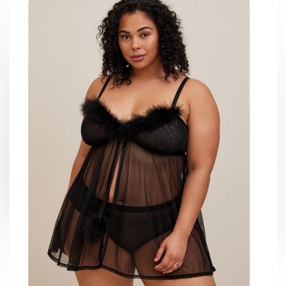Torrid Mesh Flyaway Babydoll - Picture 5 of 11